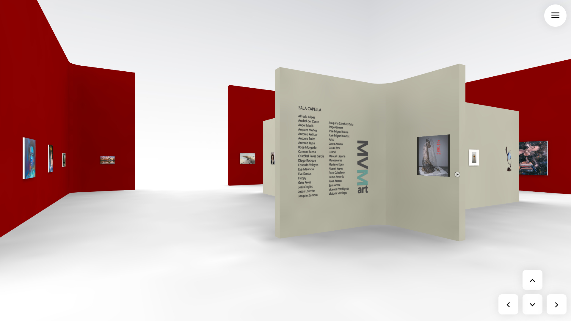 Captura de la Sala Capella de la exposición virtual MVM Muestra Virtual Milenium
